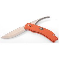 EKA 737308 - 100mm Stainless Steel Swing Blade G3 Folding Knife (Orange EKA ProFlex Handle)