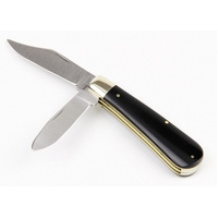Joseph Rodgers 78BSat - 55mm Clip Point Knife & 50mm Castrator Knife (Delrin Scales)