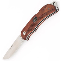 EKA 7905608  - 7.4cm Stainless Steel Swede 8 Folding Knife (Bubinga Wood Handle)