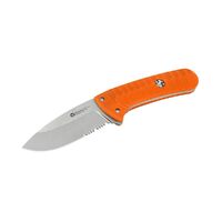 Maserin 975/G10A - 85mm Sax Bushcraft Knife (Orange Handle & Satin Finish)