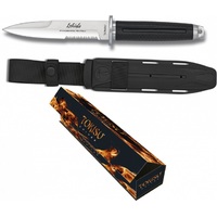  Albainox AL32381 - Tokisu 15cm Fixed Blade Tactical Knife (Rubber Handle)