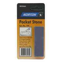 Norton BE205664 -  8cm Fine Pocket Stone in Hang Sell 76x22x9mm