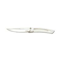 Claude Dozorme CD.130.91 - 8cm Stainless Steel Naked Pocket Knife (Stainless Steel Handle)