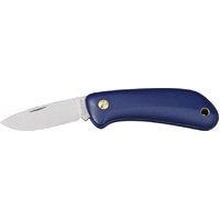 EKA Knives EKA703514DB  - 8cm Stainless Steel Swede 38 Pocket Knife (Dark Blue Resinite Handle)
