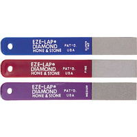 EZE-LAP EZE-LP3 - 20mm x 50mm Diamond Sharpening Wallet Pack Containing (1 Superfine 1200 Grit, 1 Fine 600 Grit & 1 Medium 400 Grit)