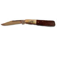 Joseph Rodgers JR1500DO1Sat - 55mm Satin Finished Stainless Steel Folding Knife (Dark Oak Scales Handle)