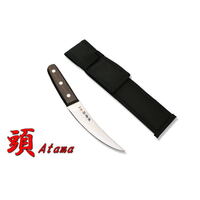 Kanetsune KB-239ATAMA - 150mm Carbon Steel Atama Knife (Rosewood Handle with Nylon Sheath)