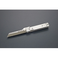 Kanetsune KB562 - 72mm Stainless Steel Tansuku Tou Folding Knife (Stainless Steel Handle - Packed in Wooden Box)