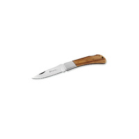 Maserin M1251OL - 75mm Stainless Steel Hunting Knife (Drop Point Blade with Olive Wood Handle)