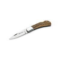 Maserin M1251OLP - 80mm Stainless Steel Prestige Hunting Knife (Laser Edge Milled Olive Wood Handle)