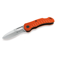 Maserin M1311G10A - 85mm Stainless Steel Jager Hunting Knife (Orange G10 Handle)