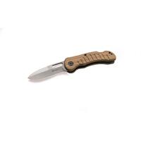 Maserin M1311OL - 85mm Stainless Steel Jager Hunting Knife (Olive Wood Handle)