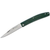 Maserin M164MV - 85mm EDC Satin Steel Slip Joint Knife (Green Micarta Handle)