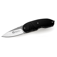 Maserin M387EB - 60mm Satin Finish Stainless Steel  Knife (Ebony Wood Handle)