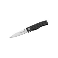 Maserin M392CN - 78mm Stainless Steel Folding Knife (Black Carbon Fiber Handle)