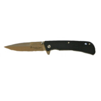 Maserin M46006G10N  - 75mm Stainless Steel Sporting Knife (Black G10 Handle)