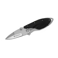 Maserin 550EB -  55mm Stainless Steel Folding Knife (Ebony Handle with Pocket Clip)