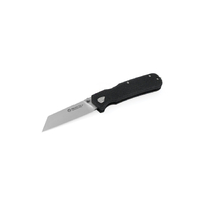 631/MCN Pulse - 80 mm Stonewashed Tanto Blade, Black Micarta Handle