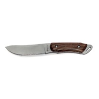 Maserin M990LG - 12cm Stainless Steel Outdoor Knife, Fixed Blade (Cocobolo Wood Handle with Sheath)