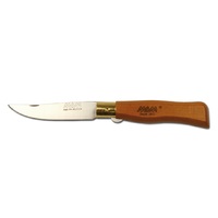 MAM_2008 - 90mm Stainless Steel Douro Pocket Knife with Blade Lock (Beech Hardwood Handle)