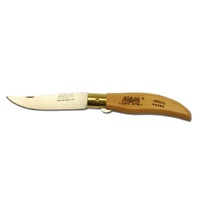 MAM_2016 - 90mm Stainless Steel Iberica Pocket Knife with Blade Lock (Beech Hardwood Handle)