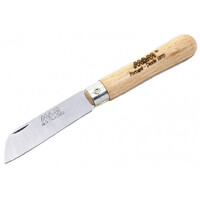 MAM_2030 - 61mm Stainless Steel Small Pocket Knife without Tip (Beech Hardwood Handle)