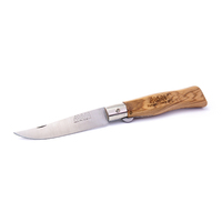 MAM_2148 - 90mm Stainless Steel Douro Pocket Knife with Blade Lock (Olive Hardwood Handle)