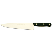 MAM_538 - 200mm Stainless Steel Professionals Cooks Knife (Full Tang Black Handle)