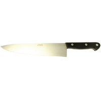 MAM_540 - 250mm Stainless Steel Professionals Cooks Knife (Full Tang Black Handle)