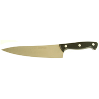 MAM_700 - 215mm Stainless Steel Professionals Cooks Knife (Black Full Tang Handle)