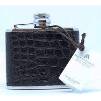 Max Capdebarthes MCFL4C - 4 Ounce Crocodile Skin Flask