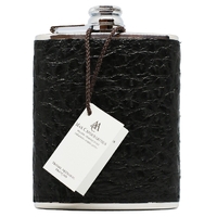 Max Capdebarthes MCFL6C  - 6 Ounce Crocodile Skin Flask