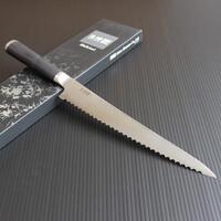 Shikisai Miyako MIYBreadSoft - 230mm Stainless Steel Bread Knife (Laminated Wood Handle)