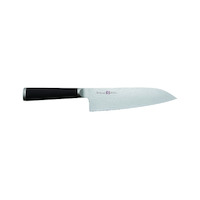 Shikisai Miyako MIYSantoku180 - 180mm Stainless Steel Santoku Chefs Knife (Laminated Wood Handle)