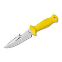 Maserin 'SUB LINE' – Diving knife  S/S 12cm blade,  yellow handle with black sheath