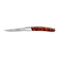 Robert David RDT0211AMO - 11cm Stainless Steel Thiers Folding Knife (Amourette Wood Bolster Handle)