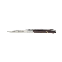 Robert David RDT0212-fisher - 12cm Stainless Steel Folding Knife (Inlaid Fisherman Bolster Handle)