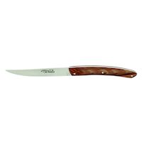 Rober David RDTTC01 - Set Of 6 Stainless Steel Steak Knives (Acrylic Chocolate Coloured Handle)