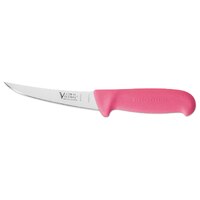 Victory 2/720/13 flex boning knife with pink handle and leather sheath