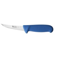 Victory Knives S10-272010B - 10cm Stainless Steel Small Curved Boning Knife with S10 Leather Sheath (Blue Progrip Handle)