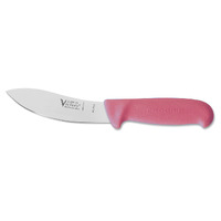 Victory Knives S2-220113P - 2.5mm x 13cm Stainless Steel Sheep Skinning Knife with S2 Leather Sheath (Pink Progrip Handle)