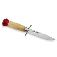 Helle SpeiderGut - 90mm Sandvik 12C27 Stainless Steel Knife (Birch Handle with Leather Sheath)