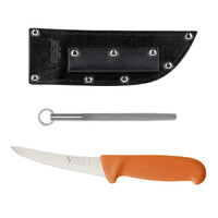 Victory Knives V372112200OR-S1R - Hunter Boning Knife Set (Orange Progrip Handle)